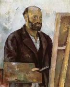 Paul Cezanne Autoportrait a la palette oil painting reproduction